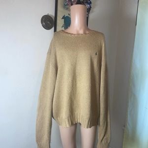 Vintage Cotton and Wool Polo by Ralph Lauren sweater sz XXL